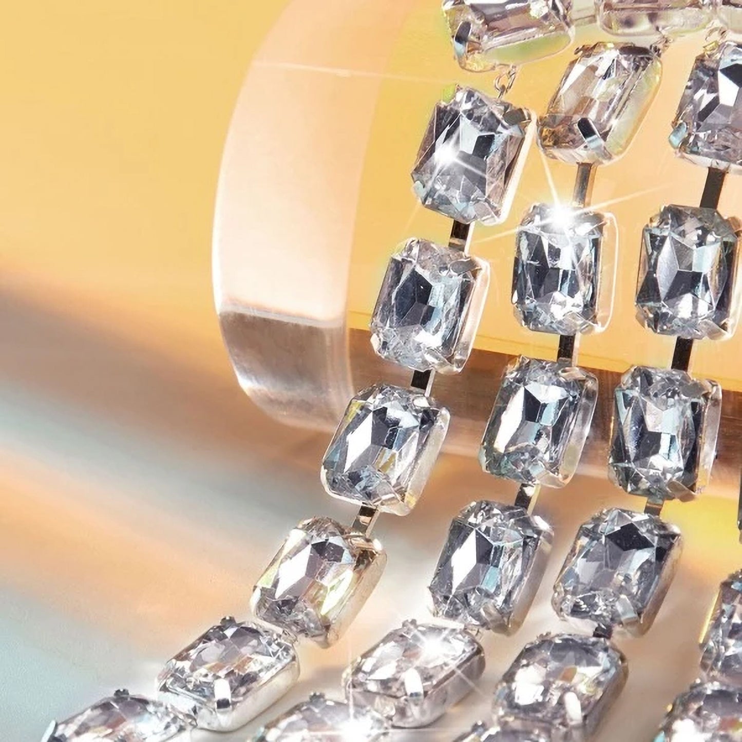 Crystal Tassel Drop Earrings