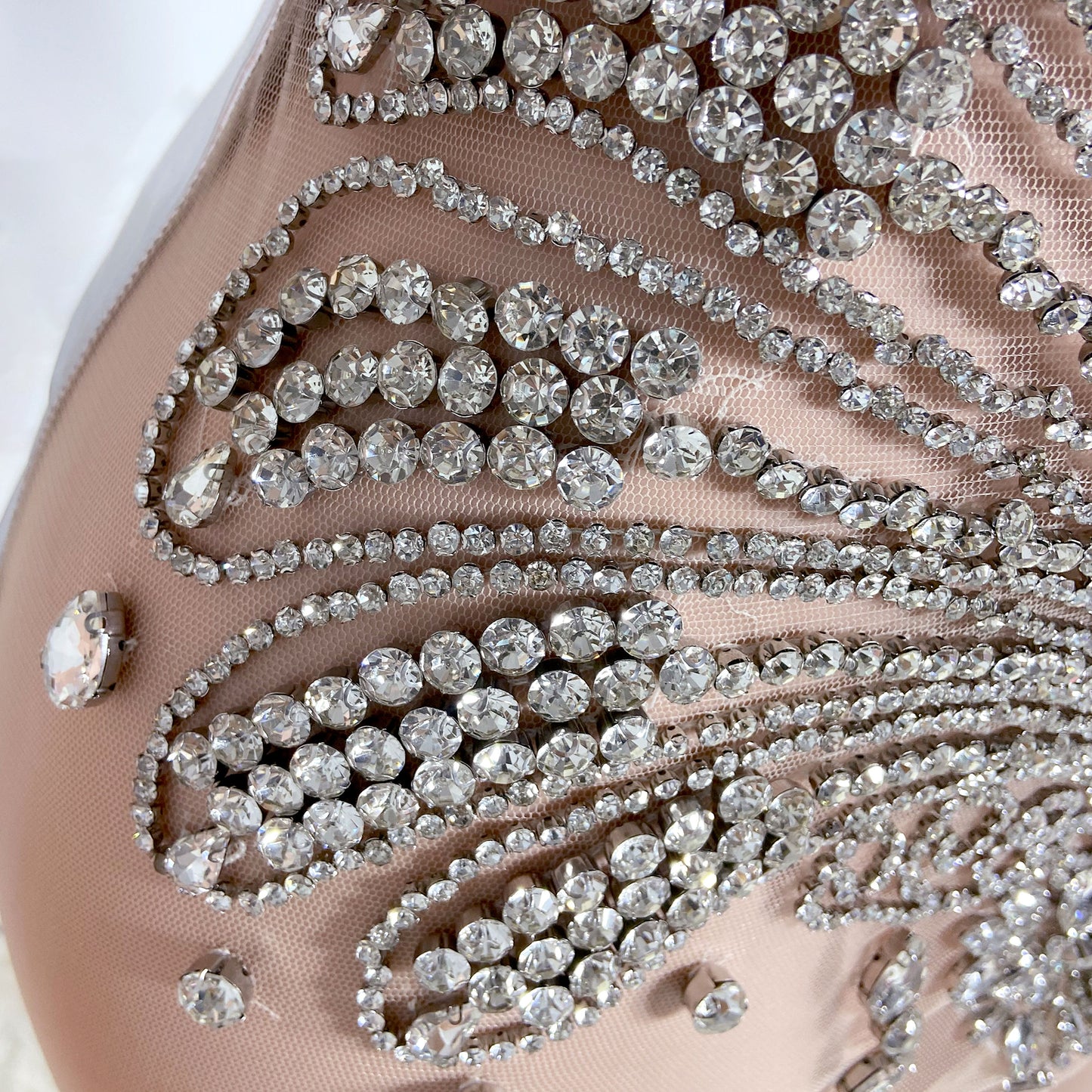 Isla Beaded Rhinestone Mini Dress