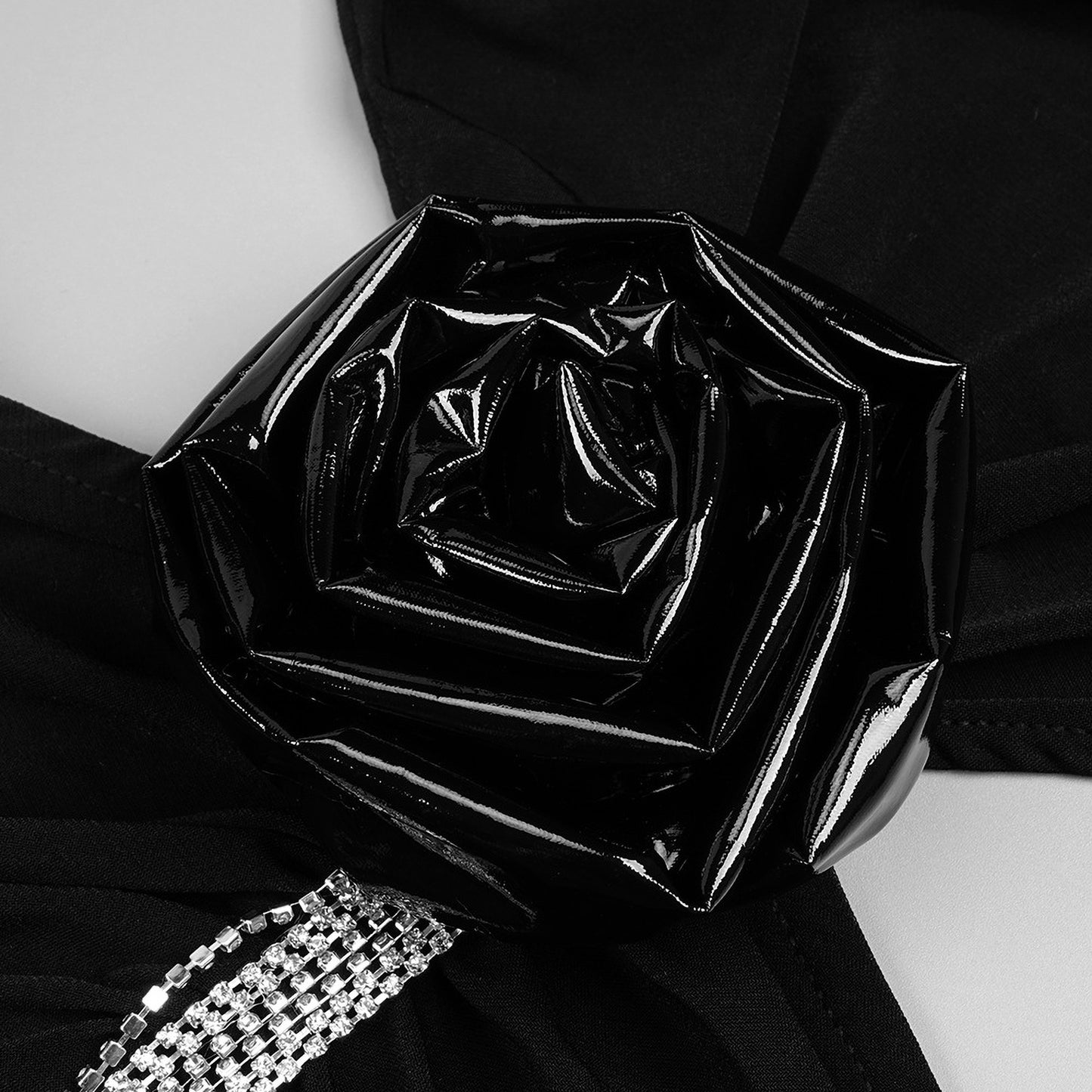 Black Rose Cutout Backless Bodycon Dress