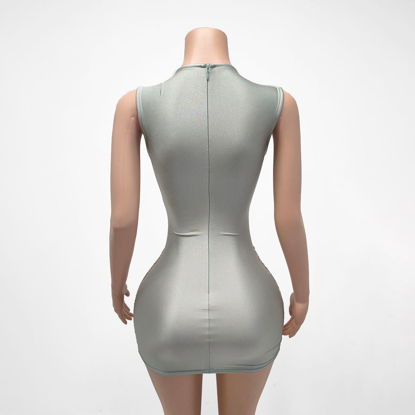 Chloe Beaded Rhinestone Mini Dress Multiple Colors