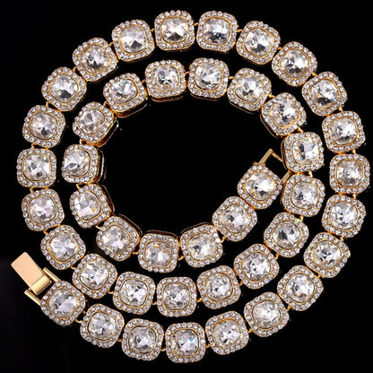 Ready to Ship | Rhinestone Cushion Cut 18in Necklace