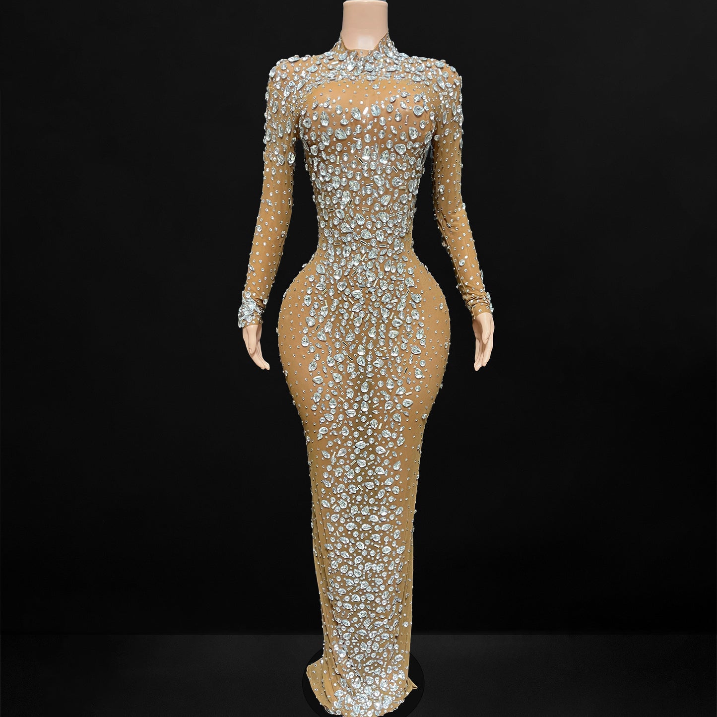 Rhinestone Crystal Dress V2