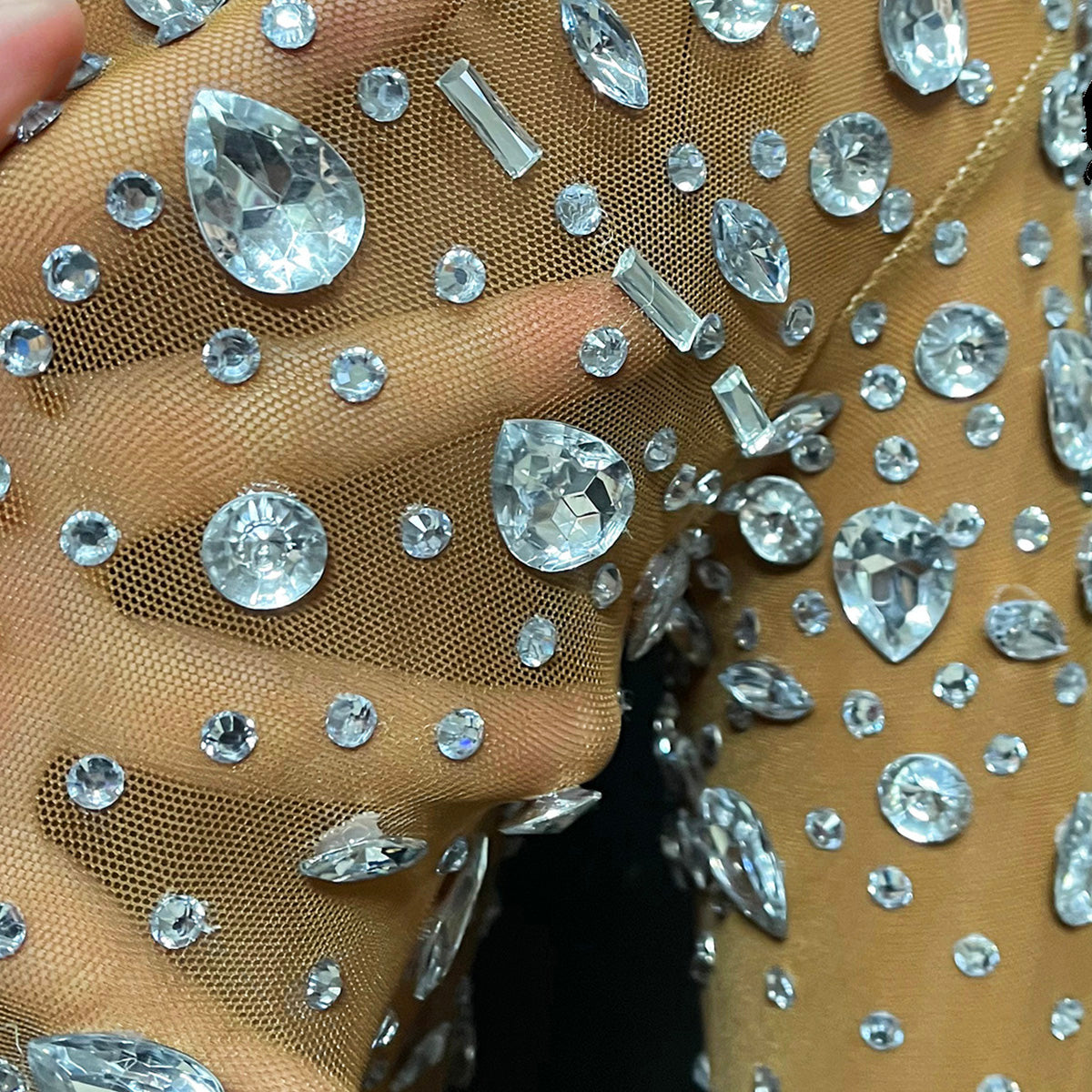 Rhinestone Crystal Dress V2