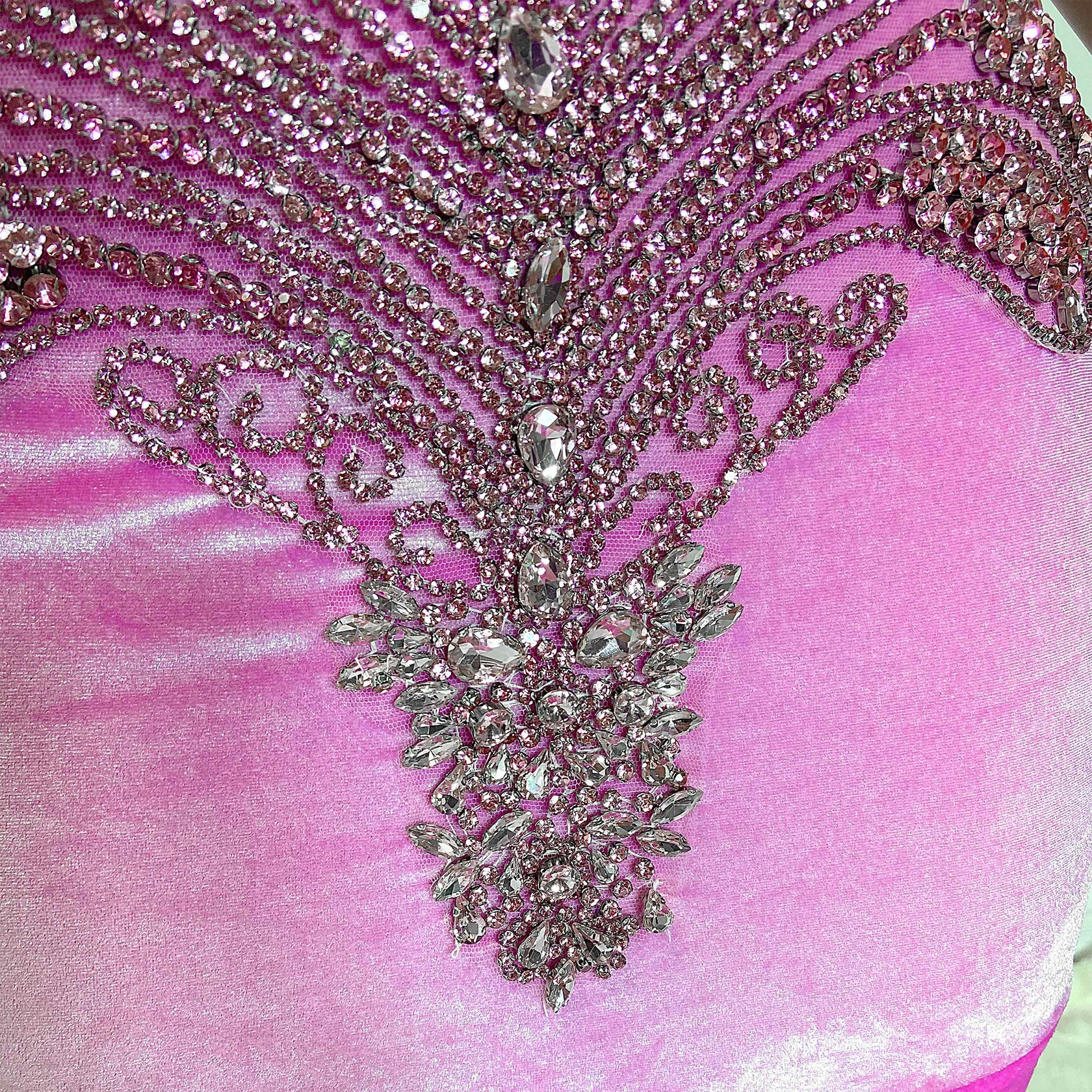 Zoe Rhinestone Embellished Gown – Bougie Glitter