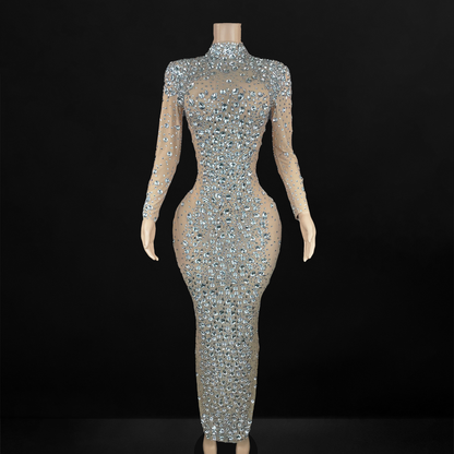 Rhinestone Crystal Dress V2