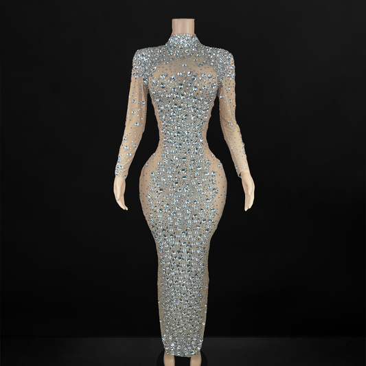 Ready to Ship | Rhinestone Crystal Dress V2