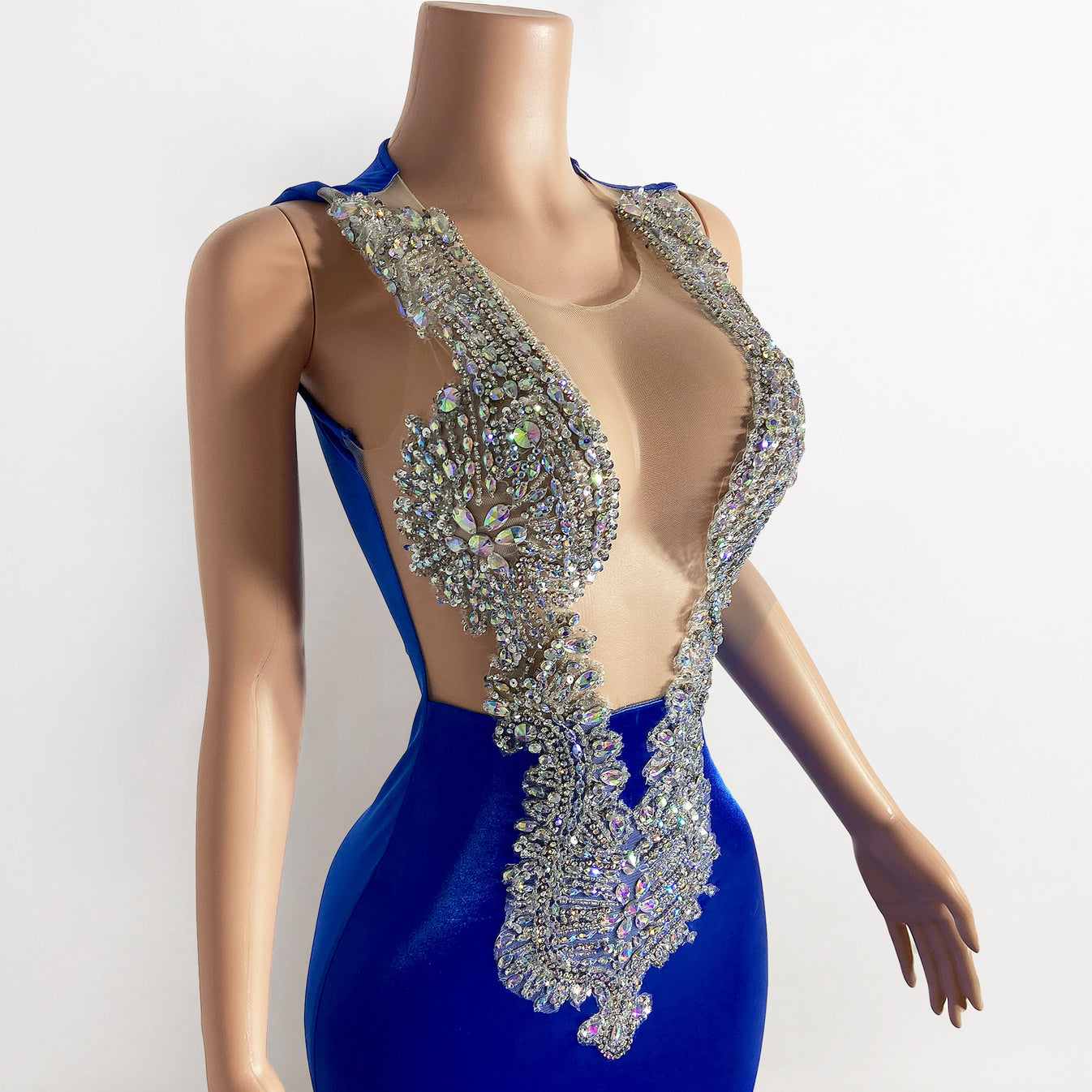Embellished bodice gown main image 1