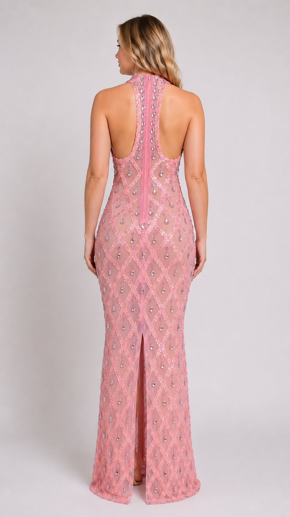Chandelier Colorful Sequin and Rhinestone Dress
