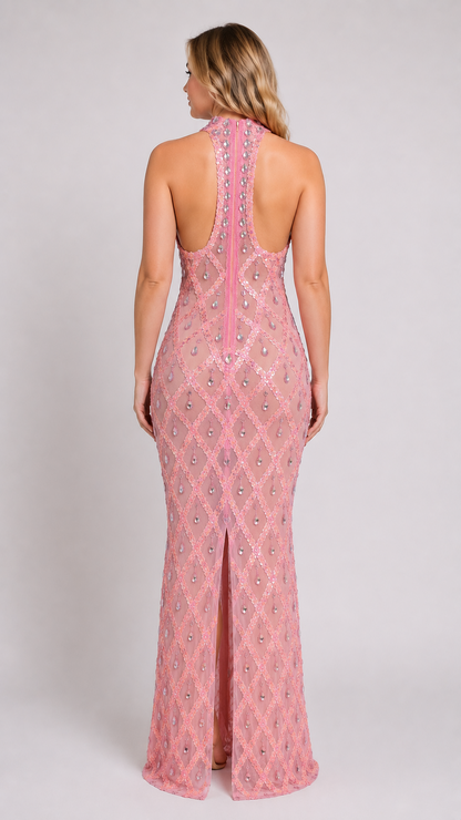 Chandelier Colorful Sequin and Rhinestone Dress