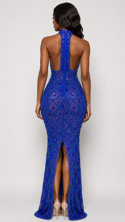Chandelier Colorful Sequin and Rhinestone Dress