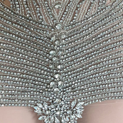 Olivia Beaded Rhinestone Mini Dress