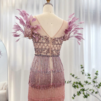 Ombre Beaded Fringe Dress BOUGIE GLITTER Ombre Beaded Fringe Dress BOUGIE GLITTER